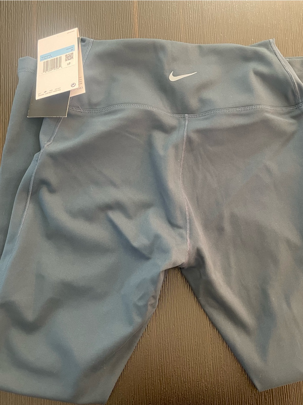 Nike One Dri-Fit Gentle Support High-Rise Teal 7/8 Training Leggings Sz Med NWT - Picture 3 of 7